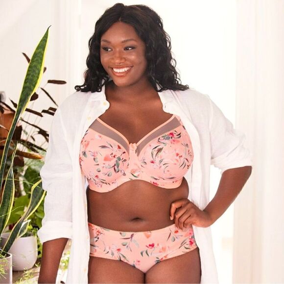 NWT- Goddess Kayla Banded Bra- Peach Melba, Plus Size, 38G - Picture 1 of 13